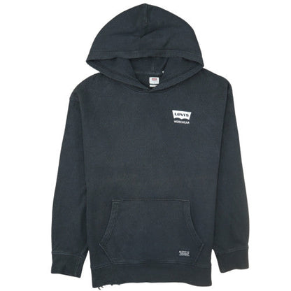 Levi's Men's Black Relaxed Pullover Hoodie L Workwear Fleece