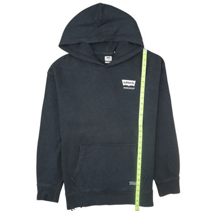 Levi's Men's Black Relaxed Pullover Hoodie L Workwear Fleece