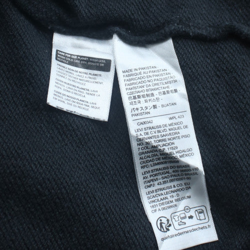 Levi's Men's Black Relaxed Pullover Hoodie L Workwear Fleece