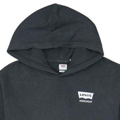 Levi's Men's Black Relaxed Pullover Hoodie L Workwear Fleece