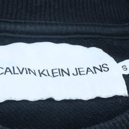 Calvin Klein Jeans Womens Black Cotton Sweatshirt Size S