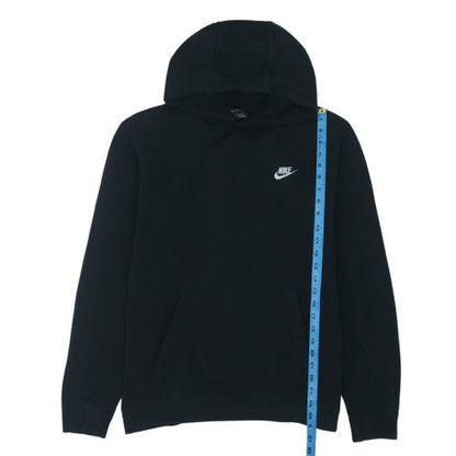 Nike Women's Black Pullover Hoodie L Cotton Blend Fleece Sweatshirt