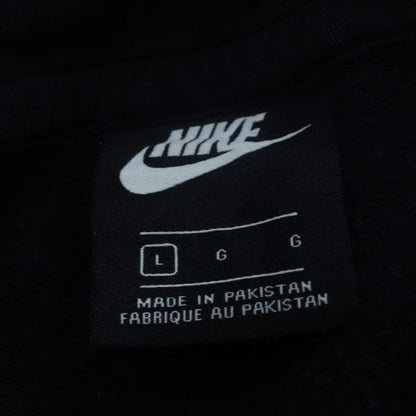 Nike Women's Black Pullover Hoodie L Cotton Blend Fleece Sweatshirt