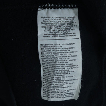 Nike Women's Black Pullover Hoodie L Cotton Blend Fleece Sweatshirt