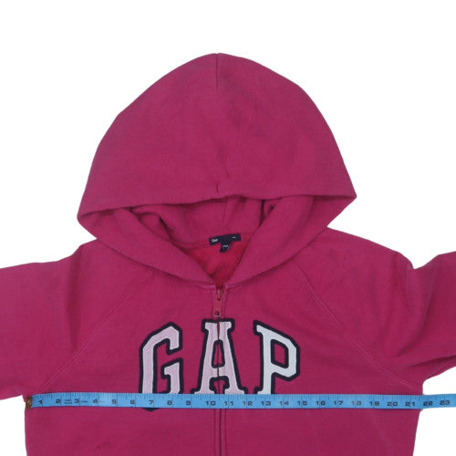 GAP Women Pink Full Zip Hoodie Large Cotton Blend Casual