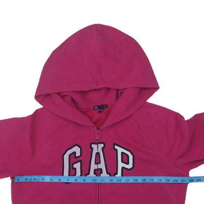 GAP Women Pink Full Zip Hoodie Large Cotton Blend Casual