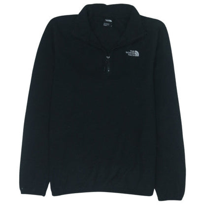 The North Face Mens Black Small 1/4 Zip Fleece Sweatshirt