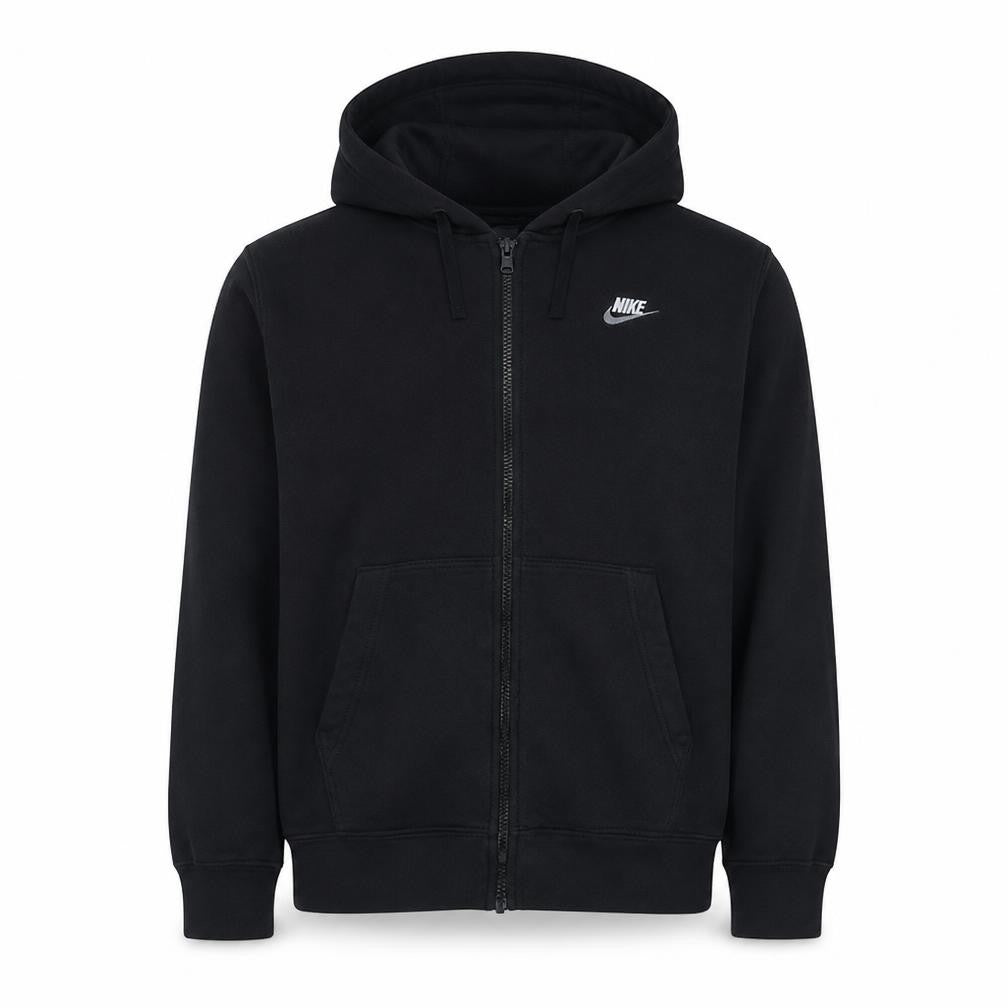 Nike Men's Black Full Zip Hoodie S Fleece Sportswear