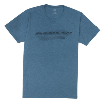 Oakley Men’s Blue V-Neck Regular Fit Graphic T-Shirt XL