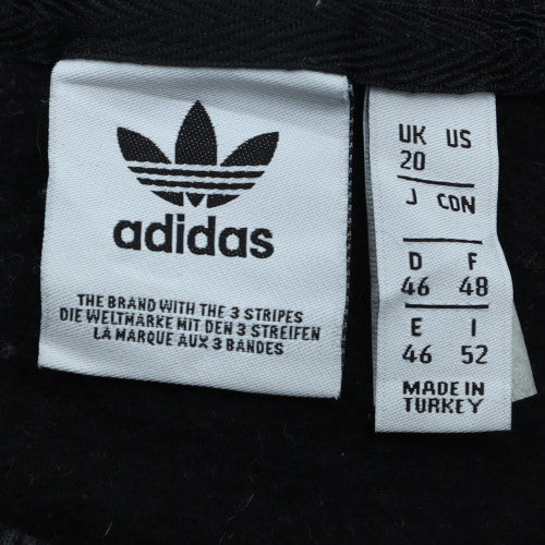 Adidas Womens Black Crew Neck Pullover Sweatshirt Size 20