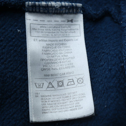 Adidas Originals Blue Women's Pullover Hoodie Size 10 Cotton Blend