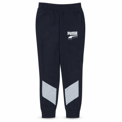 Puma Men's Black Jogger Trousers Size M Tapered Fit