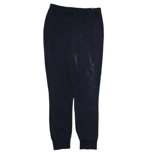 Puma Men's Black Jogger Trousers Size M Tapered Fit