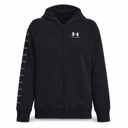 Under Armour Womens Black Full Zip Hoodie Small Loose Fit Sportswear