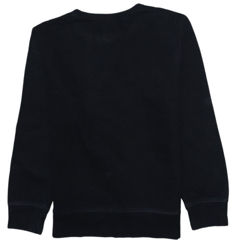 GAP Girls Black Logo Pullover Sweatshirt Size 14 Years Crew Neck Fleece