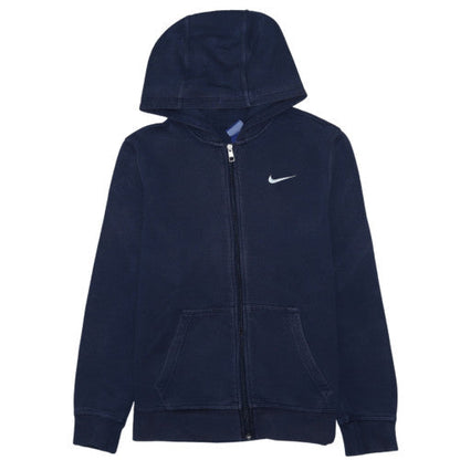 Nike Boys Blue Full Zip Hoodie XL 15-16 Years Fleece Sportswear