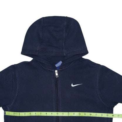Nike Boys Blue Full Zip Hoodie XL 15-16 Years Fleece Sportswear