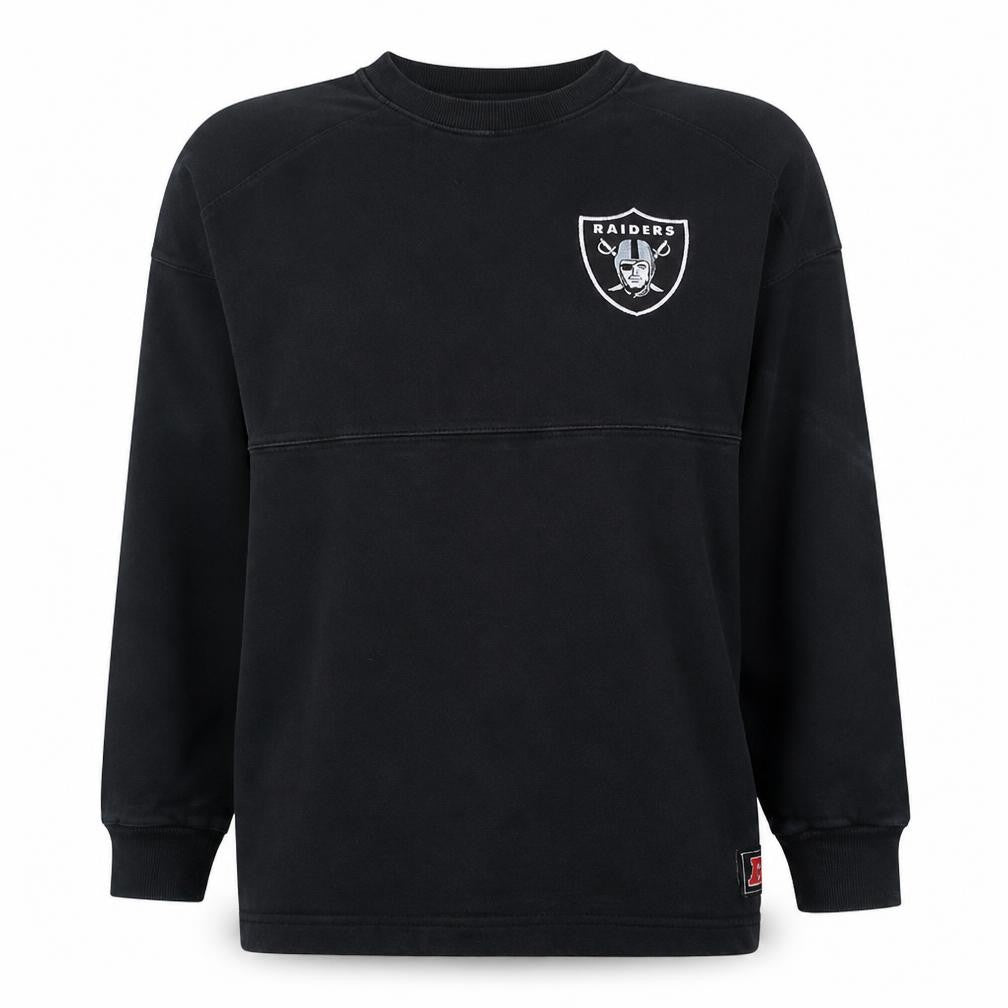 NFL Team Apparel Women’s Black Raiders Sweatshirt Size S Cotton Pullover