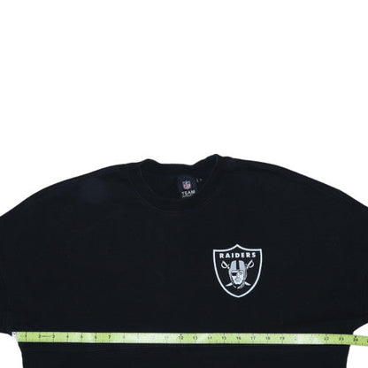 NFL Team Apparel Women’s Black Raiders Sweatshirt Size S Cotton Pullover