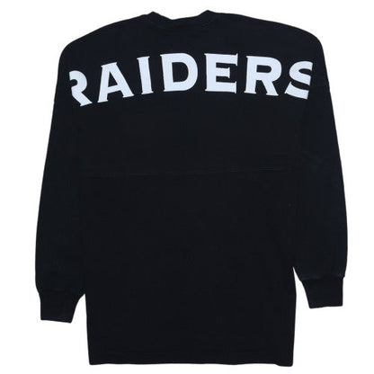 NFL Team Apparel Women’s Black Raiders Sweatshirt Size S Cotton Pullover