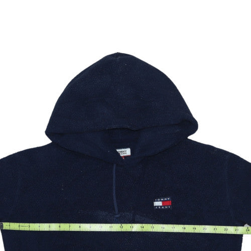 Tommy Jeans Womens Navy Pullover Hoodie XS Fleece Lined Casual