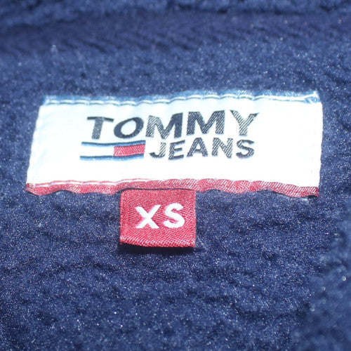 Tommy Jeans Womens Navy Pullover Hoodie XS Fleece Lined Casual