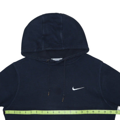 Nike Women Navy Blue Pullover Hoodie Size S Lined Fleece