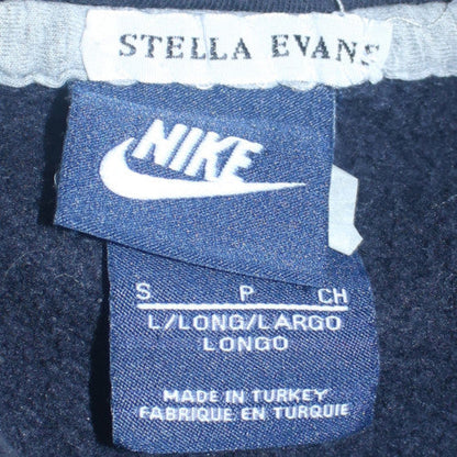 Nike Women Navy Blue Pullover Hoodie Size S Lined Fleece