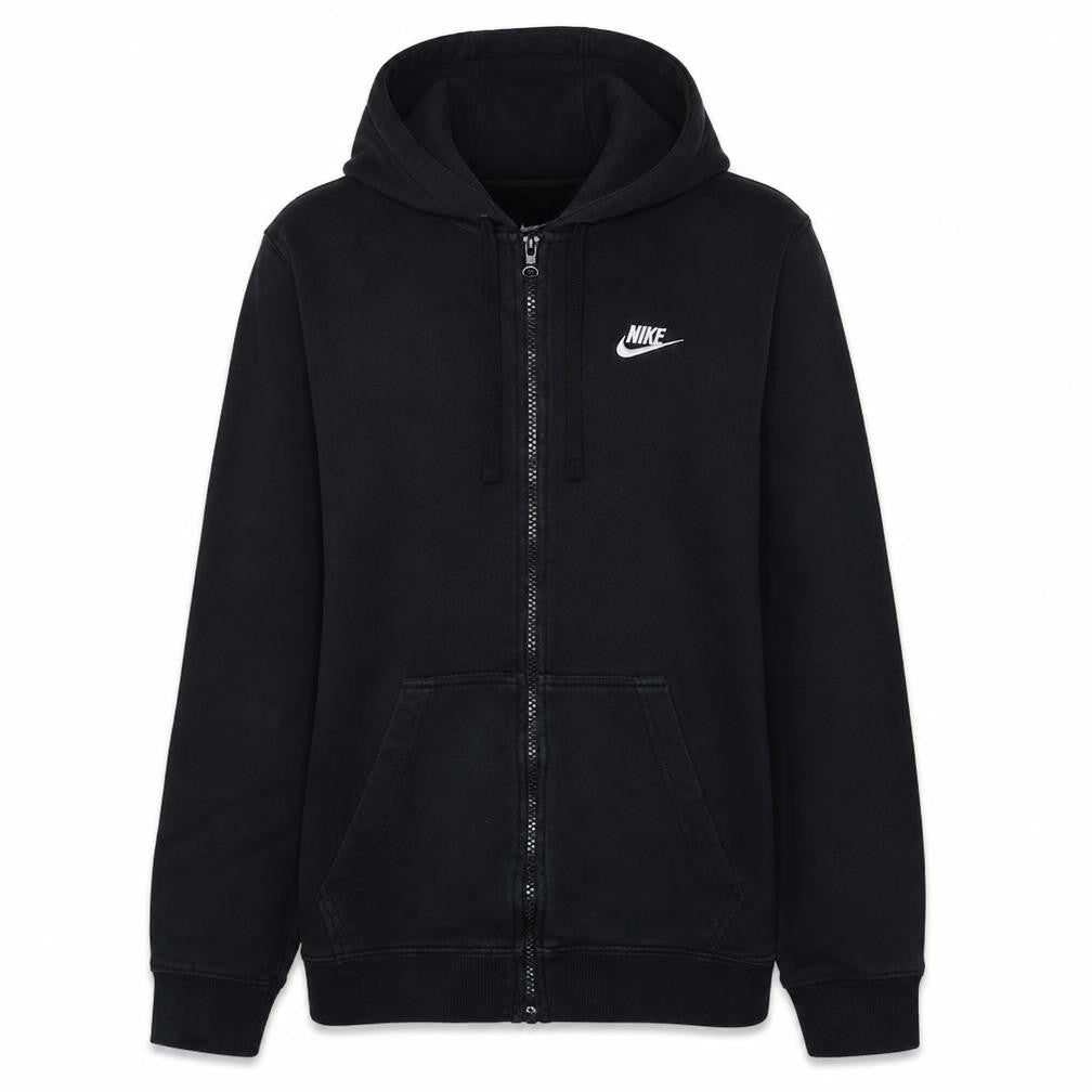 Nike Men's Black Small Full Zip Hoodie Cotton Blend