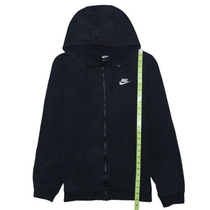 Nike Men's Black Small Full Zip Hoodie Cotton Blend