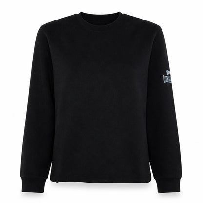 Lonsdale Women’s Black Pullover Sweatshirt Size L Classic Fit