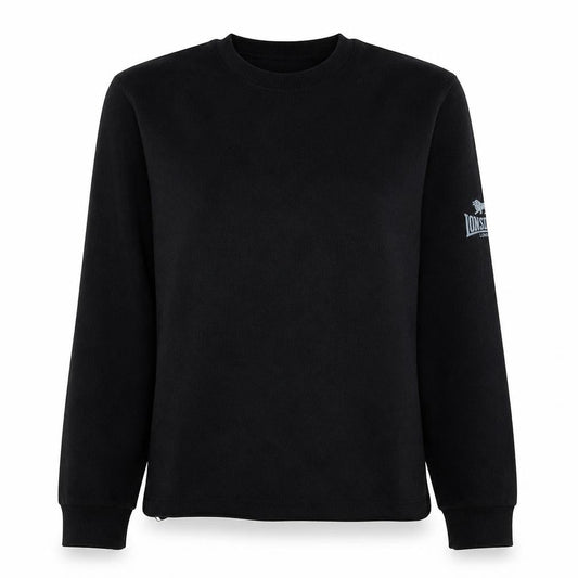 Lonsdale Women’s Black Pullover Sweatshirt Size L Classic Fit