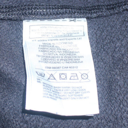 Adidas Mens Black Pullover Sweatshirt M Crew Neck Logo Sportswear