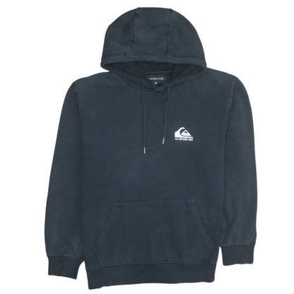 Quiksilver Mens Black XL Pullover Hoodie with Logo and Pocket
