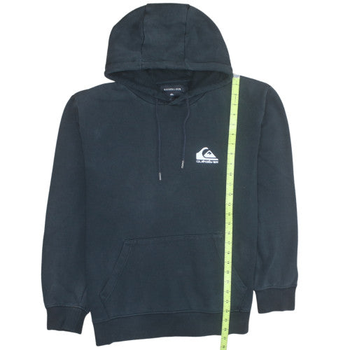 Quiksilver Mens Black XL Pullover Hoodie with Logo and Pocket