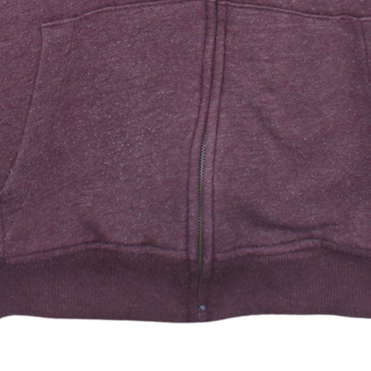 GAP Men's Burgundy Full Zip Hoodie XL Sherpa Lined Casual Sweatshirt