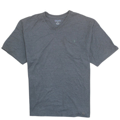 Champion Men's Grey 2XL V-Neck Short Sleeve T-Shirt