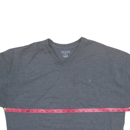 Champion Men's Grey 2XL V-Neck Short Sleeve T-Shirt
