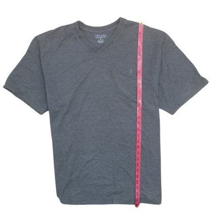 Champion Men's Grey 2XL V-Neck Short Sleeve T-Shirt