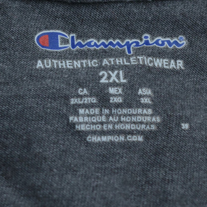 Champion Men's Grey 2XL V-Neck Short Sleeve T-Shirt