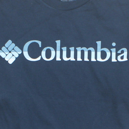 Columbia Men's Blue XL Lightweight Cotton Crew Neck T-Shirt