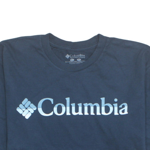 Columbia Men's Blue XL Lightweight Cotton Crew Neck T-Shirt