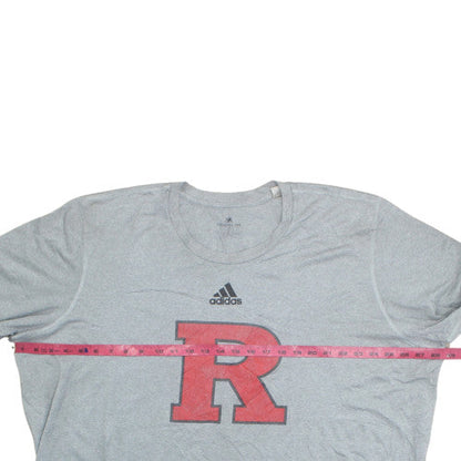 Adidas Men's Grey 3XLT Creator Tee with Red R Graphic