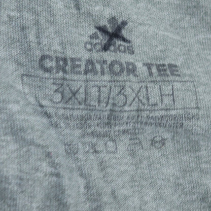 Adidas Men's Grey 3XLT Creator Tee with Red R Graphic