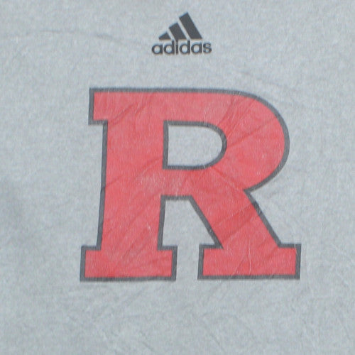 Adidas Men's Grey 3XLT Creator Tee with Red R Graphic