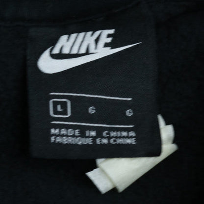 Nike Men's Black Pullover Hoodie L Fleece Regular Fit Sportswear
