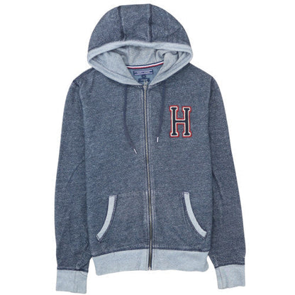 Tommy Hilfiger Womens Blue Full Zip Hoodie M Vintage Fit