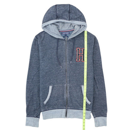 Tommy Hilfiger Womens Blue Full Zip Hoodie M Vintage Fit
