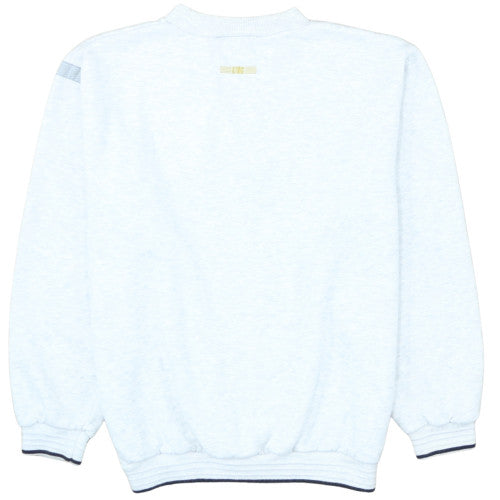 Puma King Women's Grey Pullover Sweatshirt M Embroidered Logo