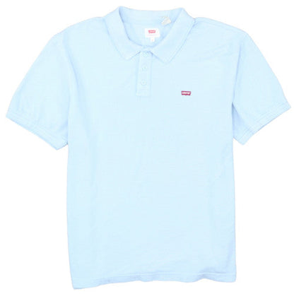 Levi's Men's Blue XL Regular Fit Cotton Polo Shirt